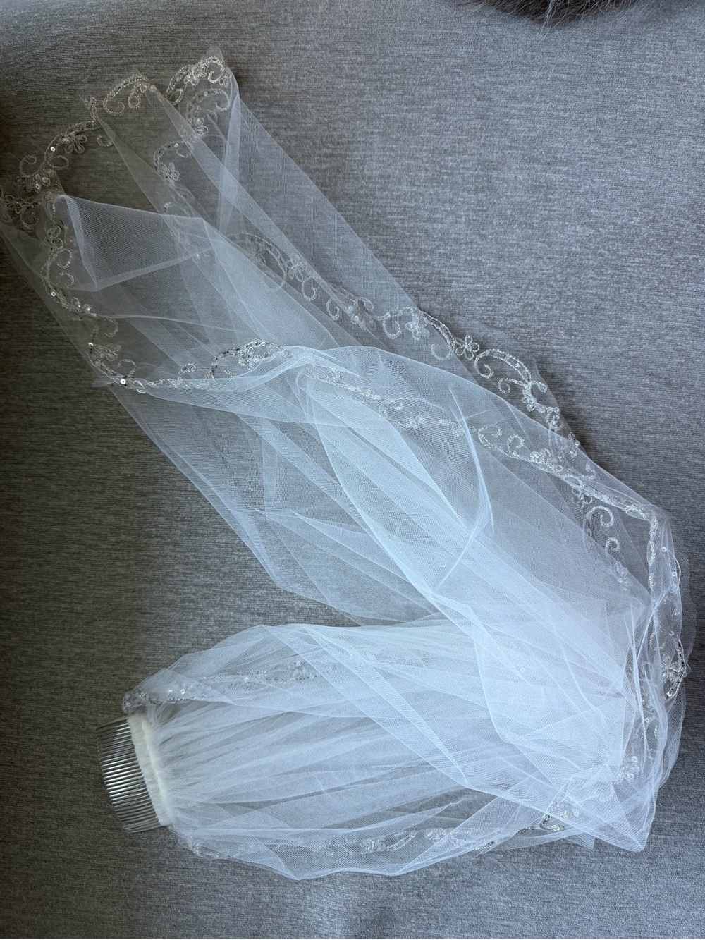 David’s Bridal wedding veil